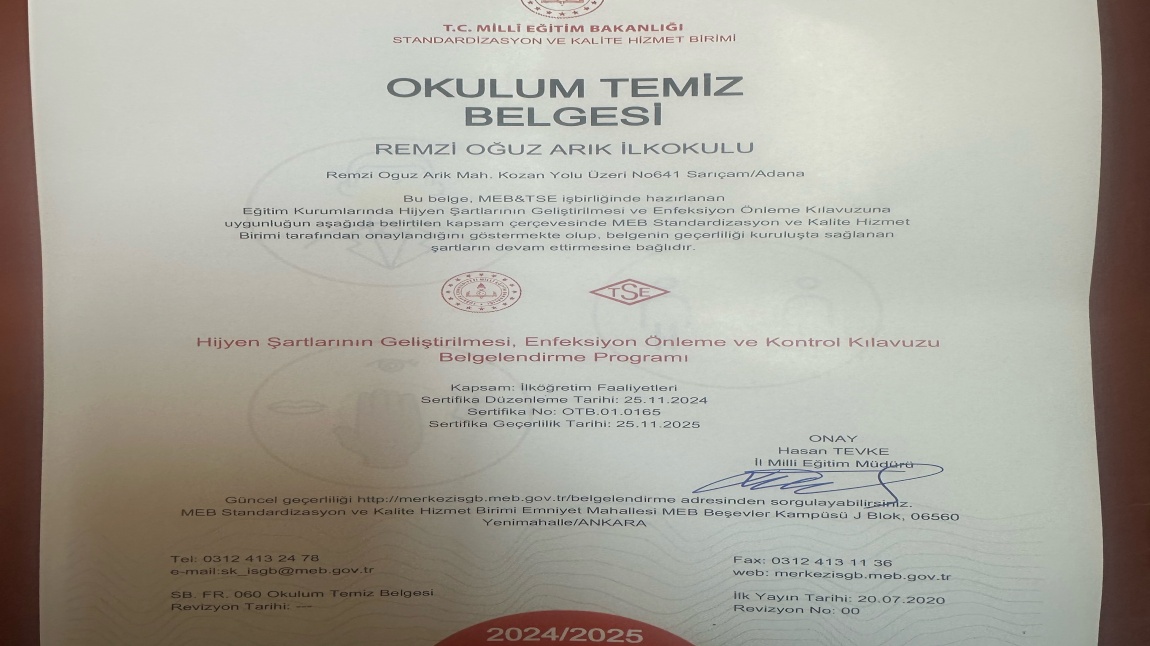 OKULUM TEMİZ